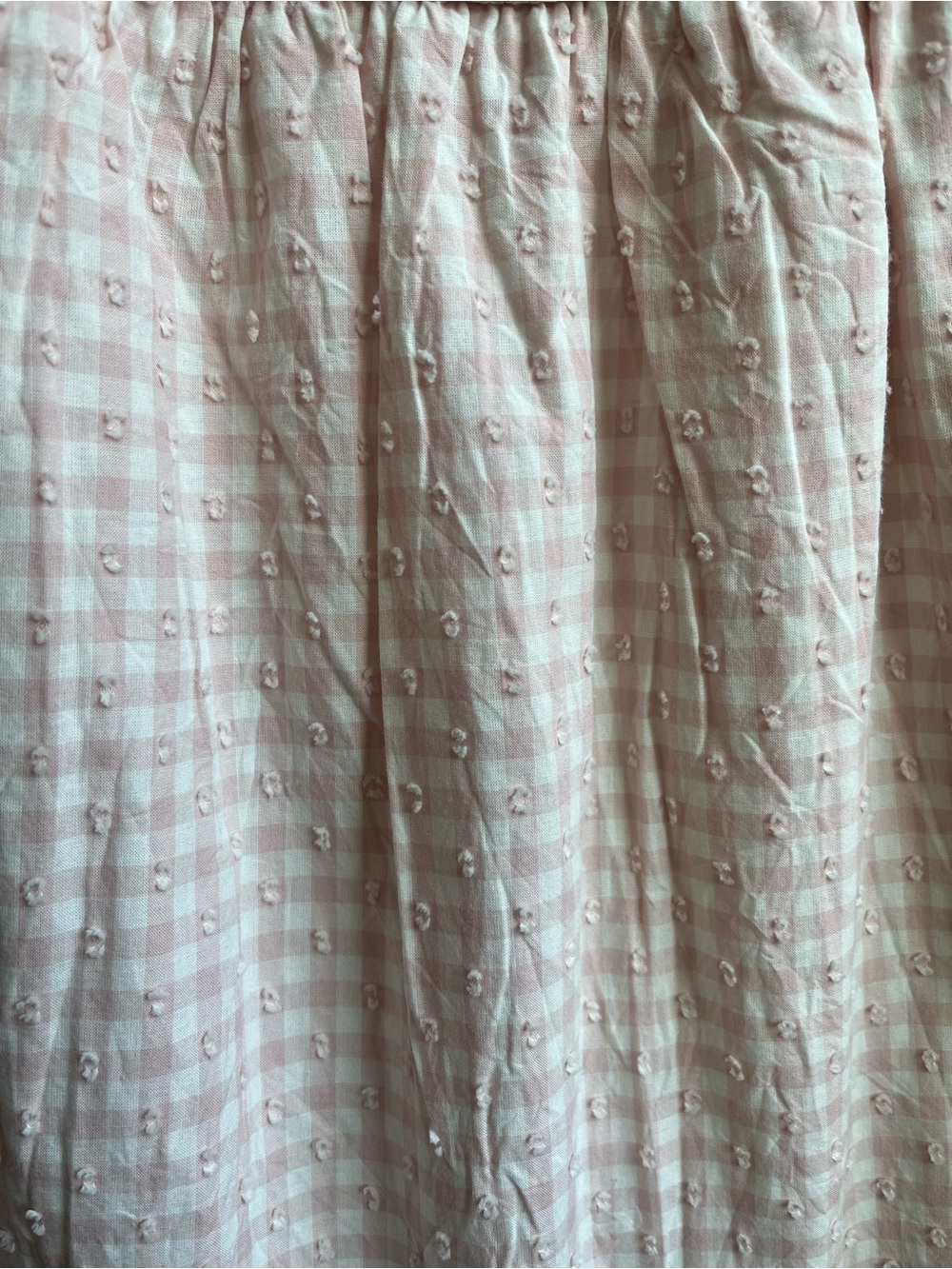 Swiss Dot Gingham Halter Maxi Dress Smocked Top Ruffle Tiered Skirt Cottagecore - Picture 5 of 10